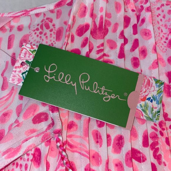 Lilly Pulitzer Womens Marilina‎ Raz Berry (Style 28738) Top Blouse, Size XS NWT - Picture 6 of 11